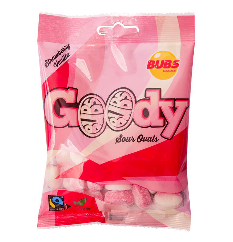 BUBS Strawberry & Vanilla Sour Ovals Mini