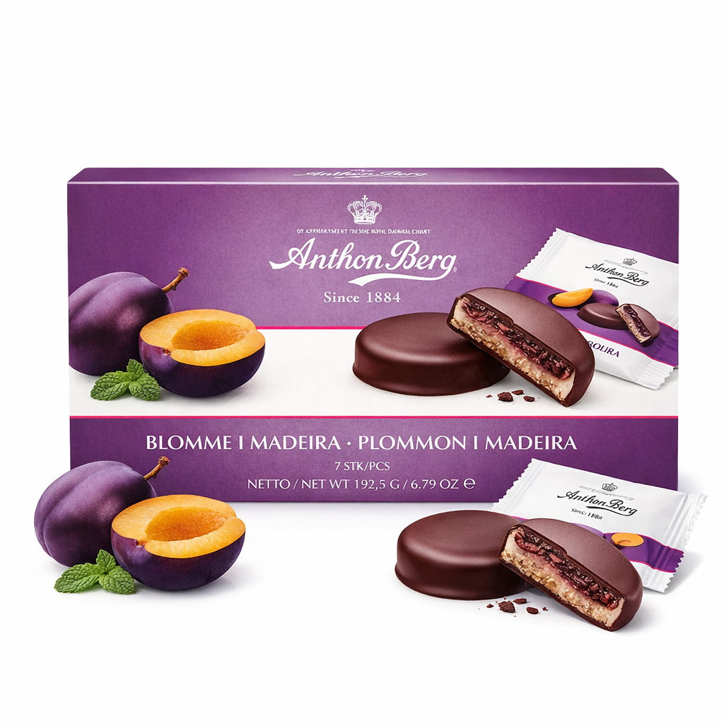 Anthon Berg Plums in Madeira – ScandyCandy