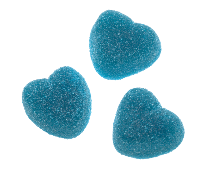 BLUE RAZZ HJÄRTAN 1K